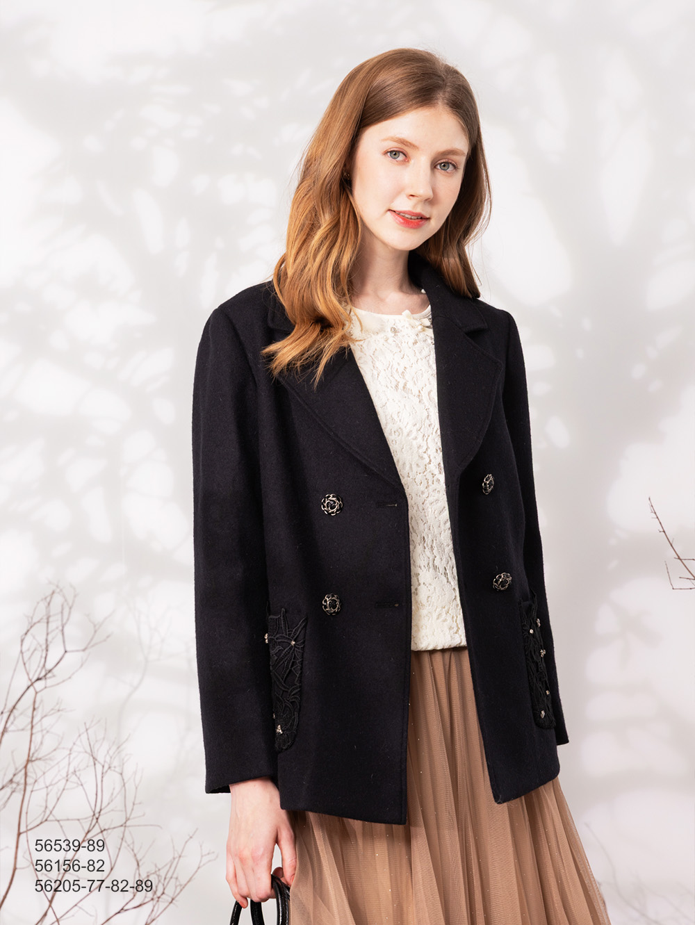 輕奢袋飾西裝外套-黑色